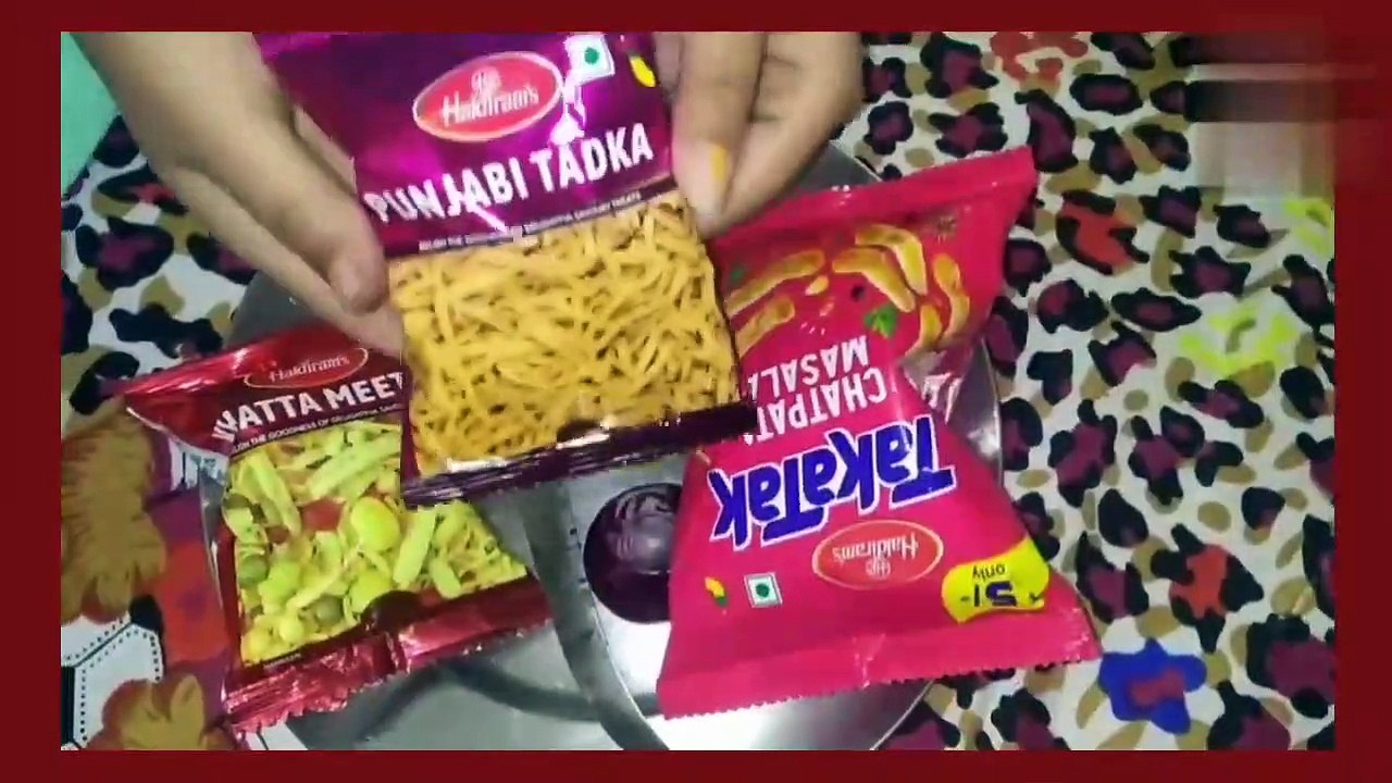 Packet food Namkeen chaat __ khati meethi Chat __ Chaat making