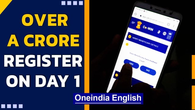Vaccine registrations exceed 1 cr on Day 1 | Co-win platform | Oneindia News