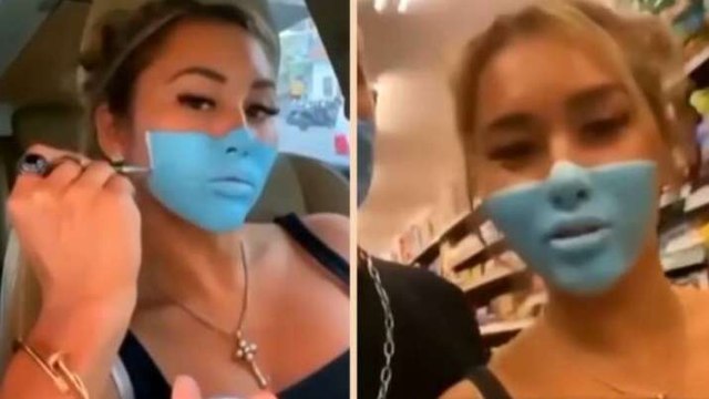 2 influenceurs se font saisir leur passeport à Bali après être entré dans un magasin avec un masque peint sur le visage