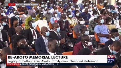 Live: Re-Akoto Memorial Lecture; Legacy of Baffuor Osei Akoto family man, chief and statesman - News Desk on JoyNews (28-4-21)