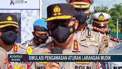 Simulasi Pengawasan Aturan Larangan Mudik di Yogyakarta