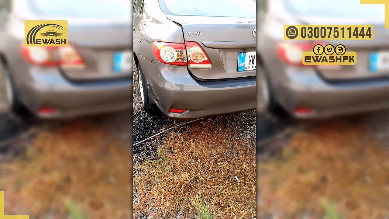 toyota corolla gli complete interior and exterior detailing in parliament lodges Islamabad | ewashpk