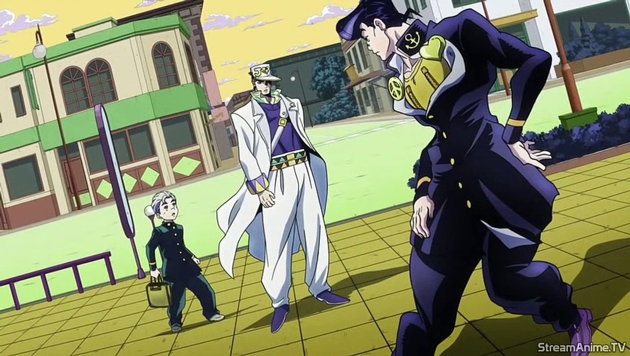 Jojo'S Bizarre Adventure (Diamond Is Unbreakable) Jotaro Vs Josuke (English Dub)