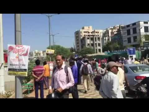 Petrol tanker collided on warje road in Pune