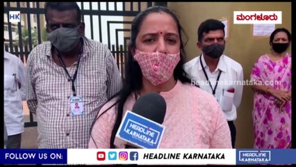 Mangalore Parents Protest at Expert College Campus Valachil as Students are not being let out to Homes after Lockdown