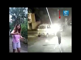 #ViralVideo : पुण्यात मद्यधुंद महिलेचा पुन्हा धिंगाणा