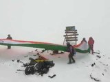 आफ्रिकेतील सर्वांत उंच शिखर किलीमांजारोवर फडकला 71 फुटी तिरंगा..