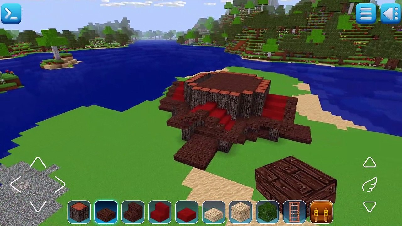 WOW  Huge palm tree house || Realmcraft Game || free minecraft clone #pixelart​ #freecraft