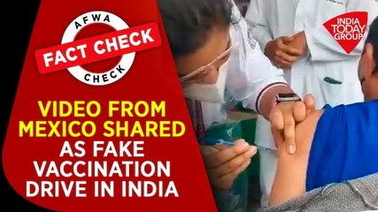 Video from Mexico shared as fake vaccination drive in India