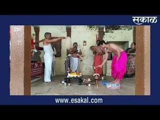 पैठण येथे संत एकनाथ महाराजांच्या पादुकांची महापूजा, आरती | Sakal Media |