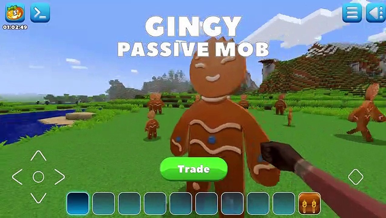 Cutest Neutral mob: GINGY  in Realmcraft Free Minecraft Game || #minecraftfree #pixelart