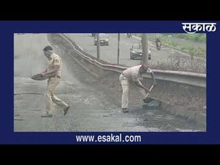 पुणे बंगळूर महामार्गावर सातारा पाेलिस दलाची 'अनाेखी' कर्तबगारी