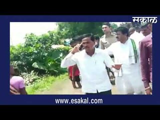 आमदार राजू पारवेंनी केली पूरग्रस्त गावांची पाहणी  Live Marathi News | ठळक बातम्या |  Sakal Media |