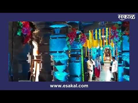 करवीर निवासिनी श्री अंबाबाई मंदिरात फुलांची सजावट | Sakal Media |