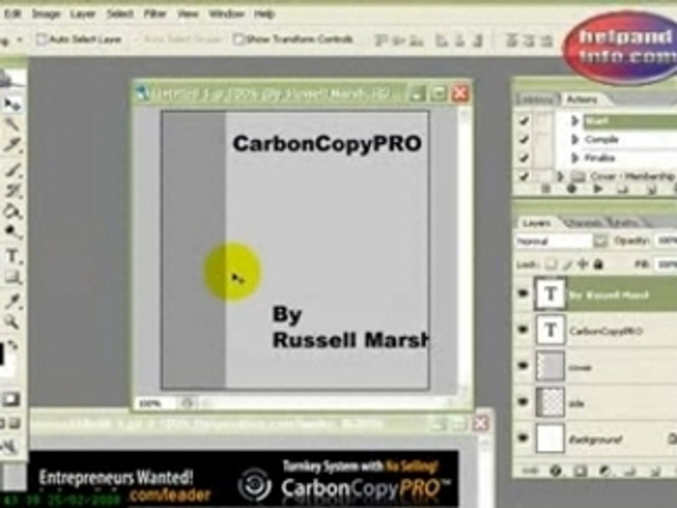 CarbonCopyPro Photoshop Tutorial Using Action Scripts