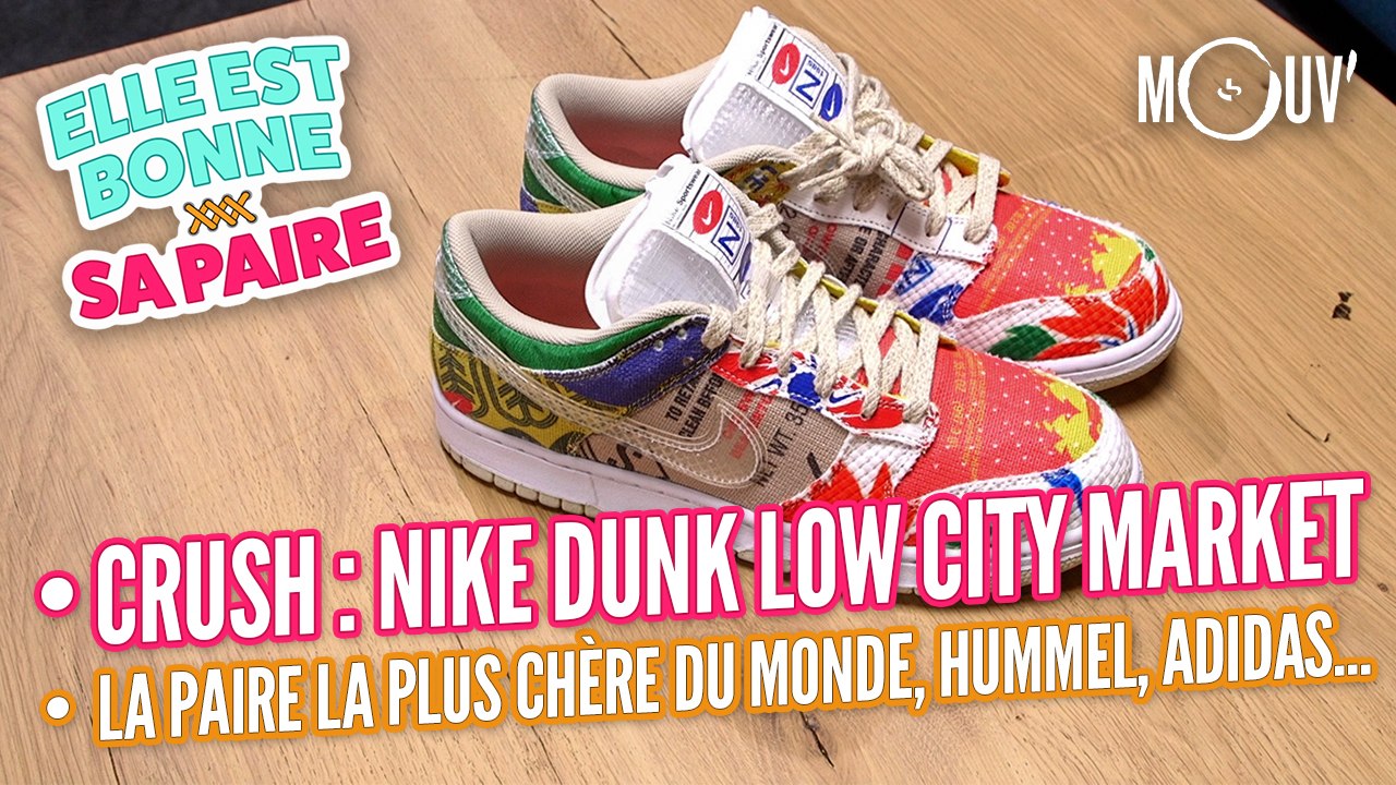 Crush : Nike Dunk Low SP City Market, la paire la plus chère du monde, Hummel, Adidas, Asics...