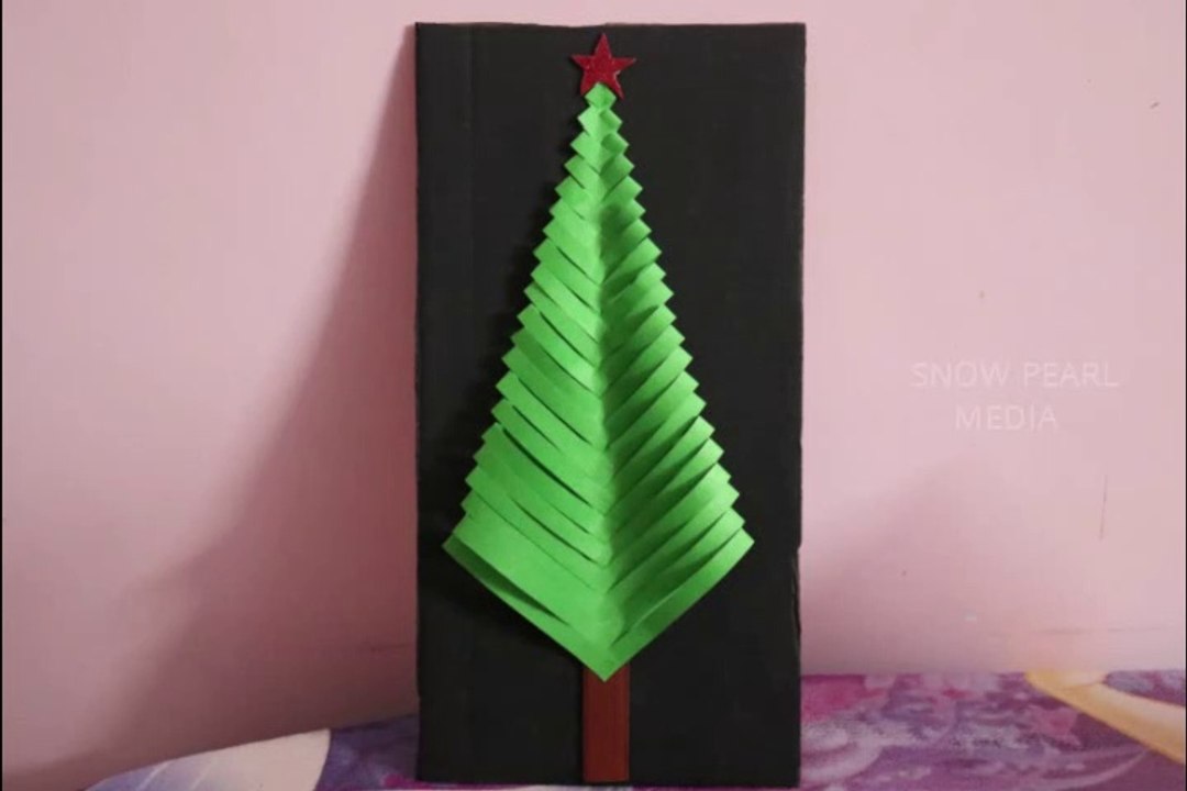 Paper Christmas Tree | DIY | Color Paper Craft Ideas | Art and Crafts #5