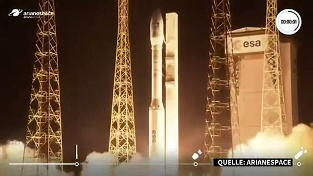 Perfekte Mission : Europäische Vega-Rakete bringt Satelliten ins All