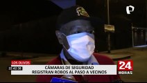 Los Olivos: cámaras de seguridad registran feroces asaltos