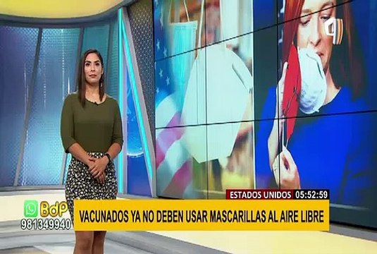 EEUU: ciudadanos vacunados ya no tendrán que usar mascarillas al aire libre