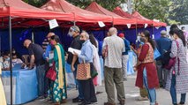 Long queues for vaccination registration but no vaccine!