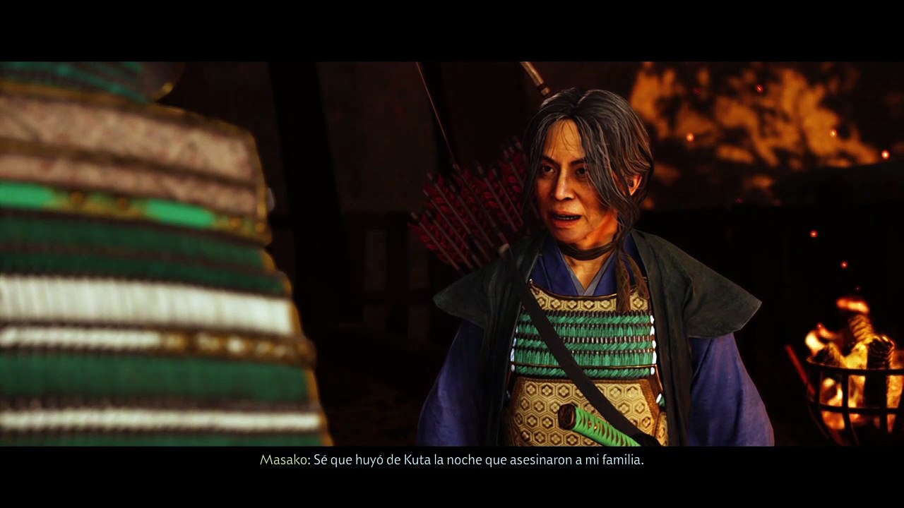 Ghost of Tsushima, Gameplay Español 10, Ayudando a Masako a matar a los asesinos de su familia en la posada