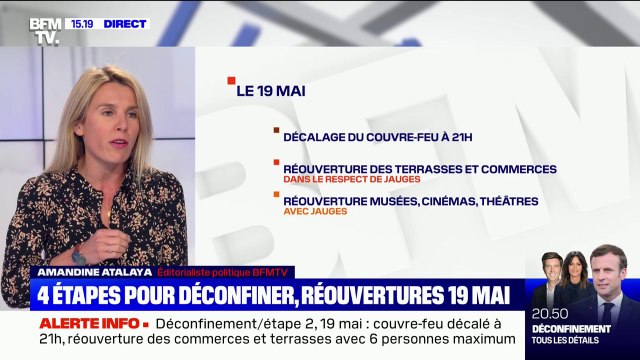 Couvre-feu, réouvertures: voici les 4 étapes du déconfinement, de début mai à fin juin