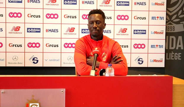 Mbaye Leye (Standard de Liège) avant le match face à Ostende, en ouverture des Playoffs 2