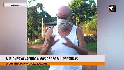Misiones ya vacunó a más de 130 mil personas