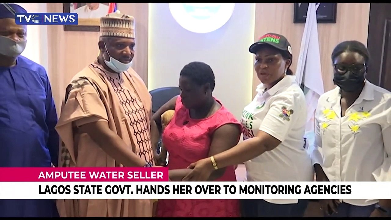 Lagos Govt hands over amputee sachet water sell...
