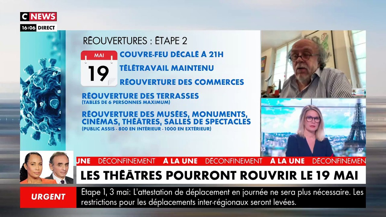 Déconfinement - Jean-Michel Ribes, le directeur du théâtre du Rond-Point, réagit au calendrier d’Emmanuel Macron - VIDEO