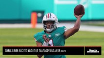 Chris Grier excited about year two of Tua Tagovailo with Dolphins