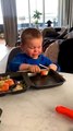 Hangry Child Finds Chopsticks Challenging