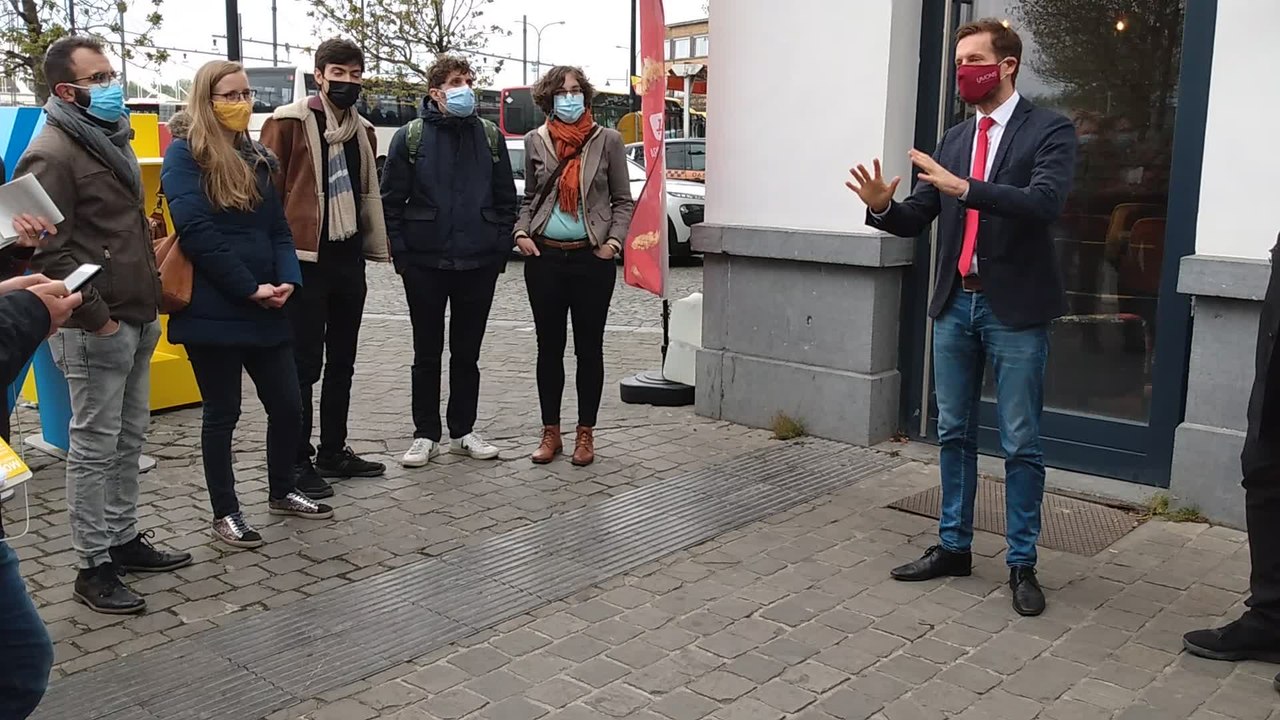 Mons: des installations en trompe-l'œil