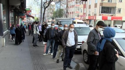 TAM KAPANMA ÖNCESİ ESENLER'DE BAKLAVA KUYRUĞU