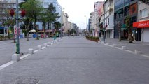17 günlük kısıtlama başladı, Uşak'ta sokaklar boş kaldı