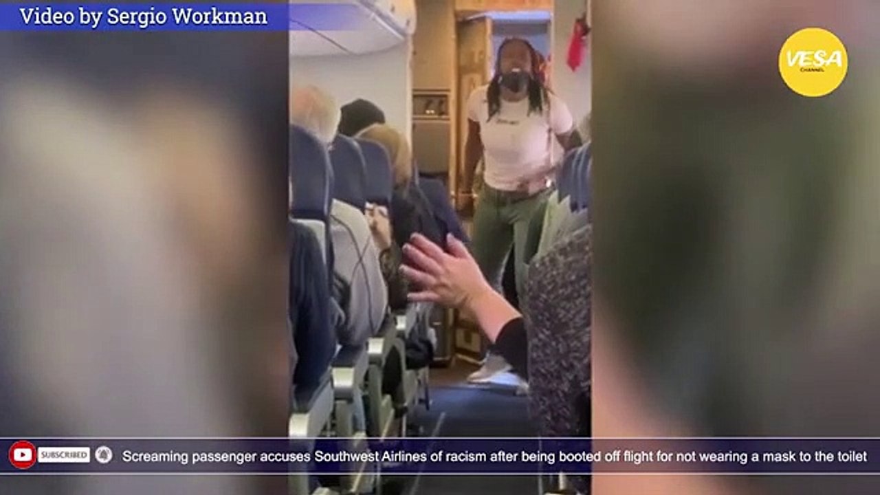 Screaming passenger accuses Southwest Airlines of racism after being