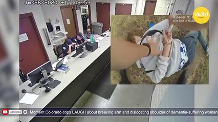 Moment Colorado cops LAUGH about breaking arm and dislocating shoulder of dementia suffering wom