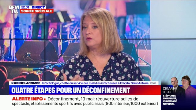 Pr Lacombe sur le déconfinement: On peut penser que c'est une feuille de route globale qui va être adaptée en fonction de la dynamique de l'épidémie