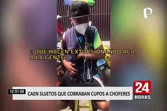 La Victoria: policía captura a sujetos que cobraban cupos por parqueo a transportistas