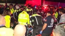 Trafik polisleri kaza yaptı, 1 polis hafif yaralandı