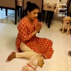 Heartwarming Video Of A Woman Teaching Her Pups To Pray Will Melt Your Heart!