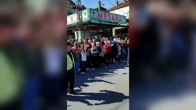 Novi Pazar'da Cumhurbaşkanı Erdoğan'a sevgi seli