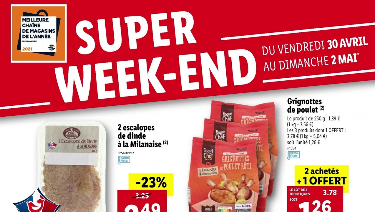 ARRIVAGE LIDL SUPER WEEK-END DU VENDREDI 30 AVRIL AU DIMANCHE 2 MAI 2021