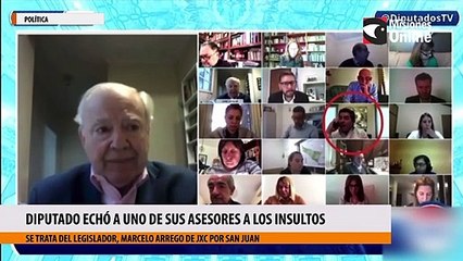 Diputado echó a uno de sus asesores a los insultos