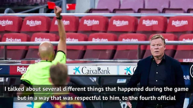 Koeman protests innocence over red card in shock defeat to Granada