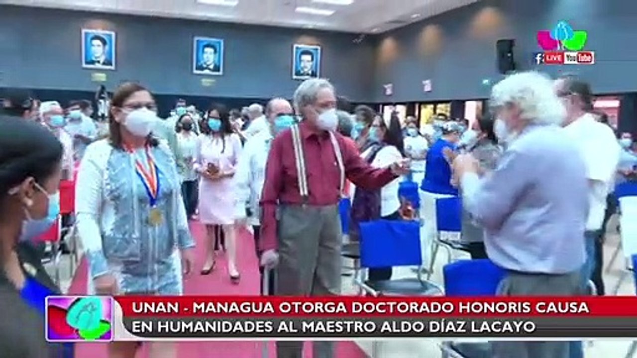 UNAN-Managua otorga doctorado honoris causa en humanidades al Maestro Aldo Díaz Lacayo