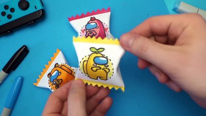 Among Us Diy Paper Gift Idea - Origami Paper Gift