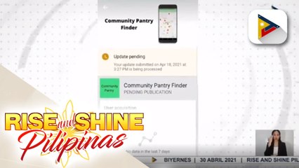 Community pantry finder app, maaari nang ma-download nang libre