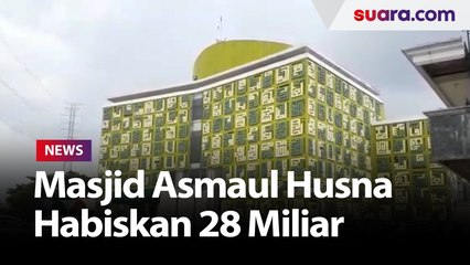 Megah! Masjid Asmaul Husna Dibalut Kaligrafi Kufi, Diarsiteki Ridwan Kamil, Habiskan Rp 28 Miliar